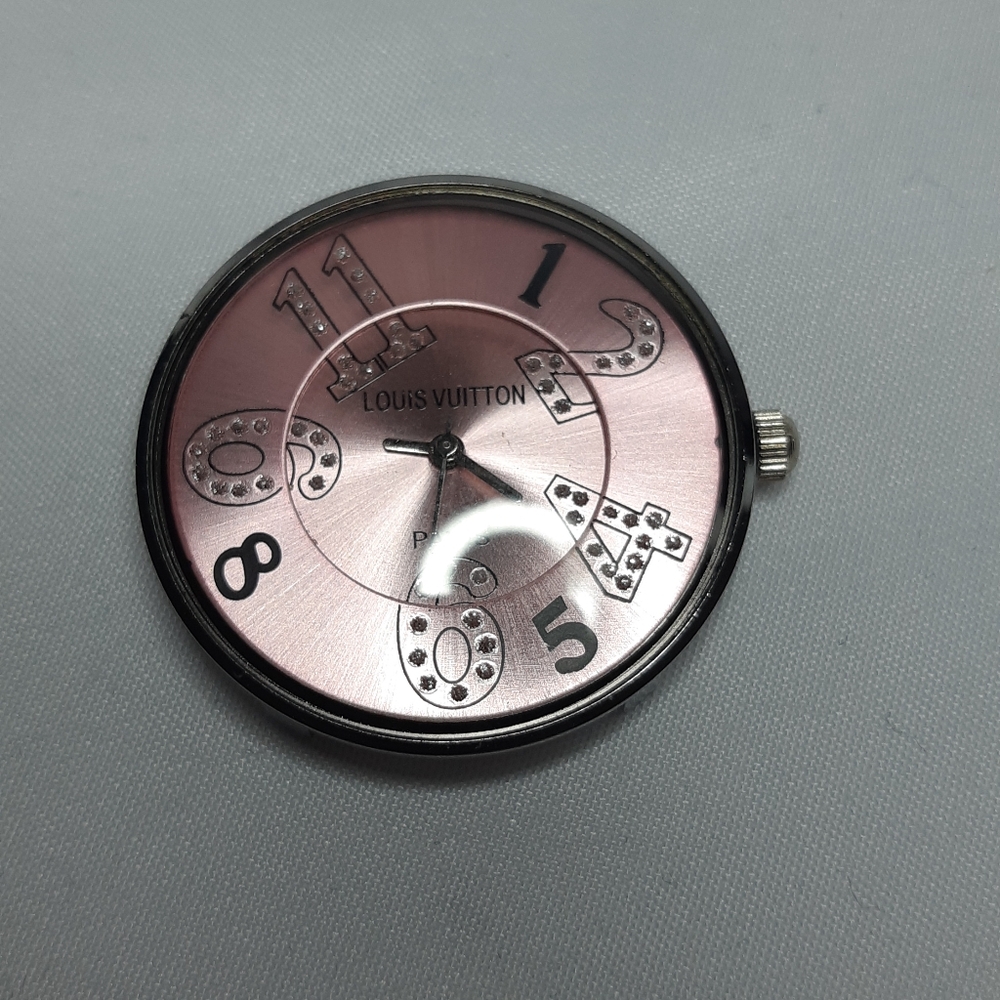 Stainless Steel Pink Face Watch